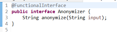 Definition Interface Anonymizer